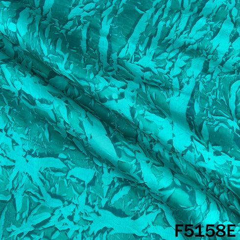 Digital Print Crush Satin Fabric - F5158